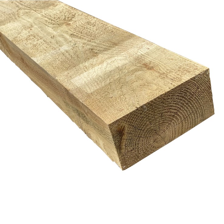 Softwood Treated Sleeper 2400 x 195 x 95mm (7.8"x 3.8") Green UC3